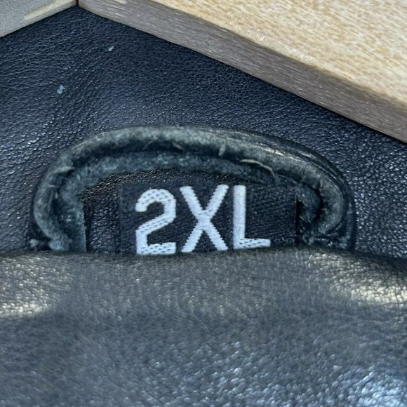 Iron Gear Leather Jacket Women Size Large Black Distressed Moto Biker Motorcycle - Picture 5 of 6